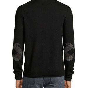Burberry Brit "Dockley" Check Elbow Patch Sweater